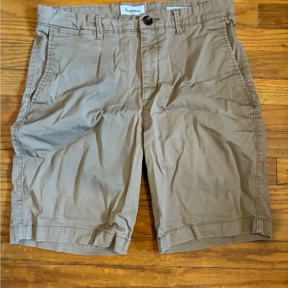 Goodfellow & Co Men's Khaki Flat Front Shorts
